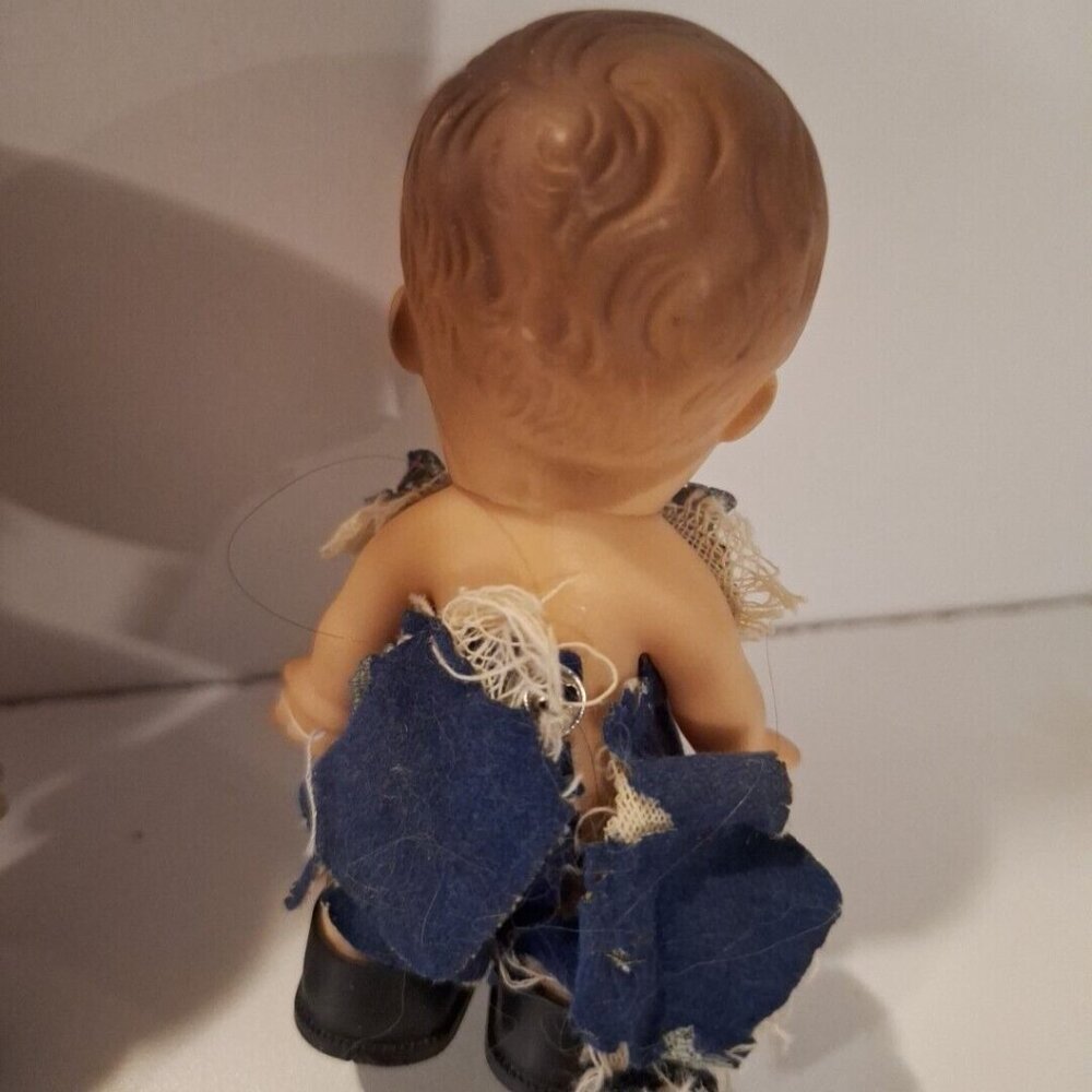 Uneeda PeeWees Pocket Boy Dolls Sports 4 Vintage 1966 Hee Wee 3.5" - Picture 9 of 16